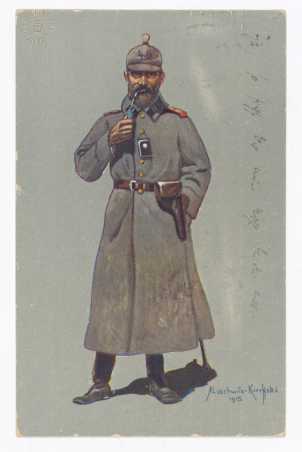 Postkarte an Carl Ehrenberg, 1916, TMA B-I-EHRC-43